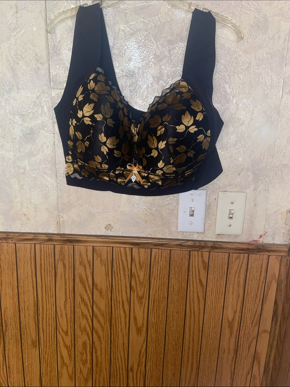 Black & gold floral lace senobra (5X)(nwt)